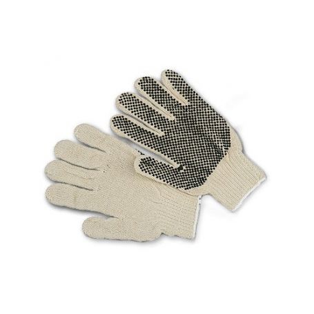 Handschuh - weißer Wolle mit schwarzen Punkten PVC Cipisa
