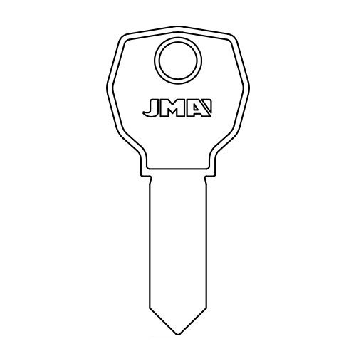 ▷ Sicherheitsschlüssel Stahl Kreuz fm2x Modell (Beutel 10 Stück) JMA