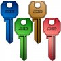 Key serreta LIN-15D Aluminium Farben sortiert