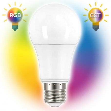 CCT drahtlose intelligente verstellbare Lampe und RGB Standard-12W 1060lm E27 Garza Smarthome