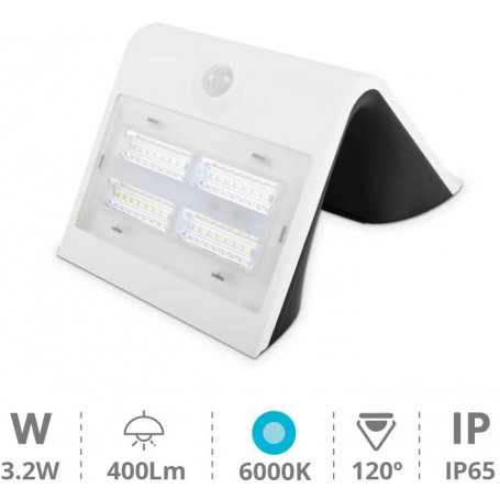 Durch Bewegungssensor LED mit Dämmerungs weiß 3,2W 3000K 6000Lm GSC-Evolution