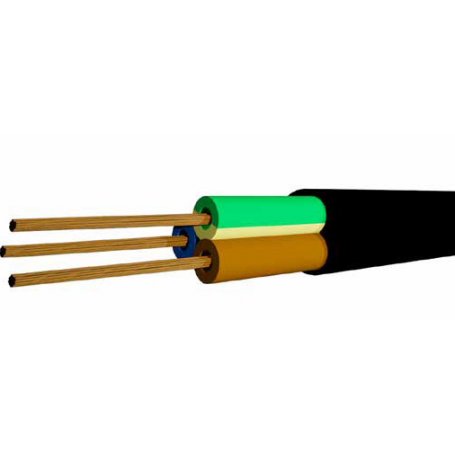 Schwarz Schlauch 3x1mm 100 Meter 0,5 kV GSC-Evolution