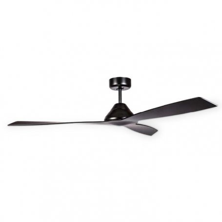 Deckenventilator 3 Flügel schwarz matt Holz 52 „45W mit Fern GSC-Evolution