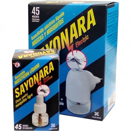 Elektrosatz Insecticide Flüssigkeit Sayonara + Ersatz Extra-Novar