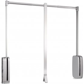 faltende Aufhänger verstellbar Schrank 830-1150 mm bis 12 kg Farbe verchromtem Stahl Emuca