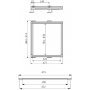 Hosen einstellbar entfernbares Modul 900mm 7 moka Aluminium und Stahlstäbe Farbe Emuca