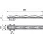 Corbatero herausnehmbar seitlich anodisiertem Aluminium und Kunststoff Emuca