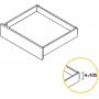 Kit-Konzept Küchenschublade Höhe 105mm Tiefe 450mm schließen unlegiertem Stahl anthrazitgrau Emuca