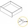 Kit-Konzept Küchenschublade Höhe 138mm Tiefe 450mm schließen unlegiertem Stahl anthrazitgrau Emuca