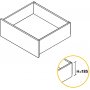 Kit-Konzept Küchenschublade Höhe 185mm Tiefe 500mm schließen unlegiertem Stahl anthrazitgrau Emuca