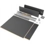 Kit Schublade Vertex Küche oder Bad 500mm 93mm bis 450mm Höhe Stahl anthrazit Modul Emuca