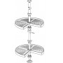 Spiel Tabletts Drehküchenschrank 900mm-Modul 270 aus Kunststoff und Aluminium weiß Emuca