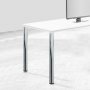 Spieltisch mit 4 Beinen für verstellbare 830-850mm Ø60mm Satin-Nickel-Stahl Emuca