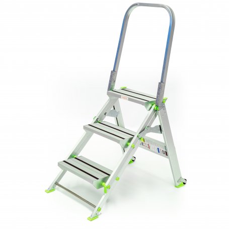 Tritthocker Aluminium Komodo 3 Stufen Plabell