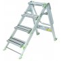 Tritthocker Aluminium Komodo 4 Stufen Plabell