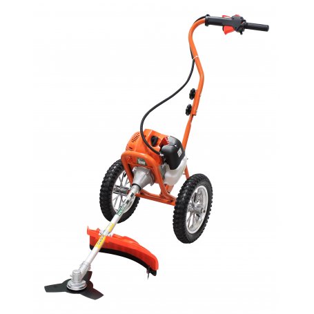 Brushcutter mit Einzel Griff Räder 43cc 1,25Kw Mader Gartengeräte