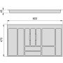 Optima Besteckschublade Küche Vertex / 500-Modul-Konzept 900mm 16mm Board Anthrazit Emuca