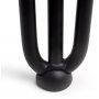 Spiel 3 Vieren Hairpin Tischhöhe 710mm Stäbe schwarz lackiert Emuca