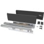 Kit Küche oder Bad Schublade Vertex Höhe 550mm Tiefe 93mm 40kg anthrazitgrau Emuca