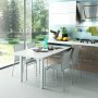 Richtlinien erweiterbarer Küchentisch Partei oder eloxiertem Aluminium rostfrei home Emuca