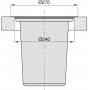 Einbau Eimer für Küchenarbeitsplatte Müll 8L Edelstahl und Kunststoff Emuca