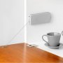 Mechanismus für Drehtüren Mikrowinde 14 kg Stahl und grauer Kunststoff Emuca