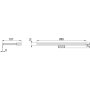 LED Strahler für Badspiegel Leo IP44 280mm schwarz lackierter Kunststoff Emuca
