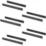 5 Sätze Kugelführungen für Schubladen 45x400mm Totalauszug schwarz Emuca