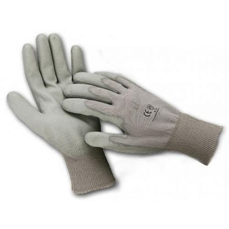 Zurück Polyurethan Nylon Handschuhe Größe 8 dunkel Cipisa
