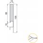 Kit-Konzept Küchenschublade Höhe 105mm Tiefe 450mm schließen unlegiertem Stahl anthrazitgrau Emuca