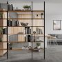 Zero Modular Frame Kit mit Hardware und 3 schwarzen L-Montageprofilen Emuca