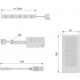 RGB Octans USB LED Strip Kit mit Fernbedienung und WIFI Steuerung über APP (5V DC) 4x0,5m Emuca