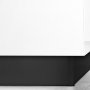 Kit Sockelleisten für Küche Plasline 2 Stangen 2,35 m Höhe 100 mm mit schwarzem Kunststoff-Verbindungszubehör Emuca