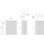 Kit Sockelleisten für Küche Plasline 2 Stangen 2,35 m Höhe 100 mm mit schwarzem Kunststoff-Verbindungszubehör Emuca