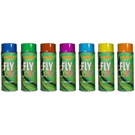 Fly peinture par pulvérisation brillance bronze argent 200ml Motip