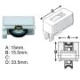 Endasa portant plastique roue Cufesan