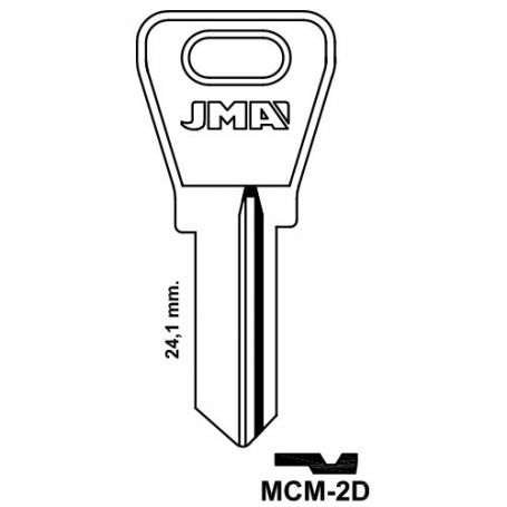 modèle Serreta clé acier mcm2d (boîte 50 unités) JMA