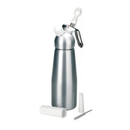 Siphon crème argent alu 1 lt. Ibili