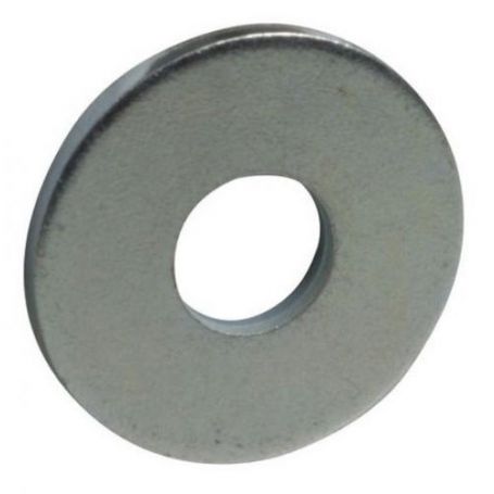 Large 4mm rondelle plate galvanisée (blister 30 unités) FER