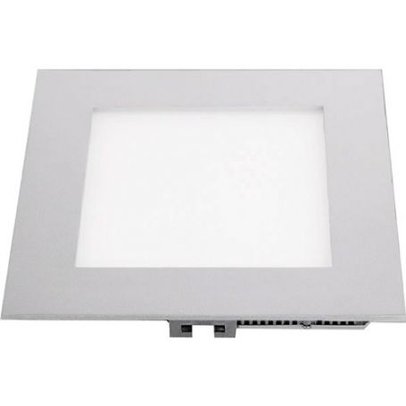 6w LED Downlight 480lm 6000k carré ledinnova chrome mat