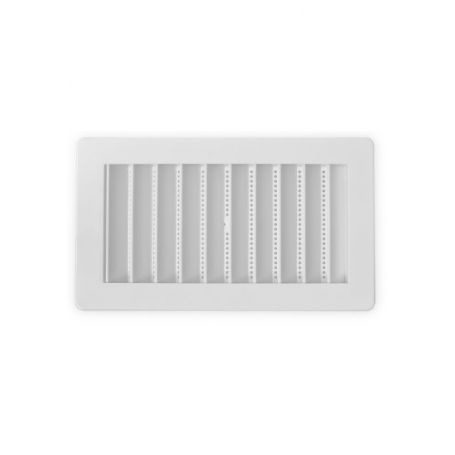 Shunt grille 24x14 cm en plastique avec moustiquaire blanc net kallstrong