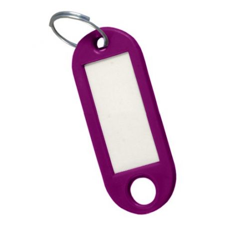 Porte-étiquette violette clé (sac 50 unités) cufesan