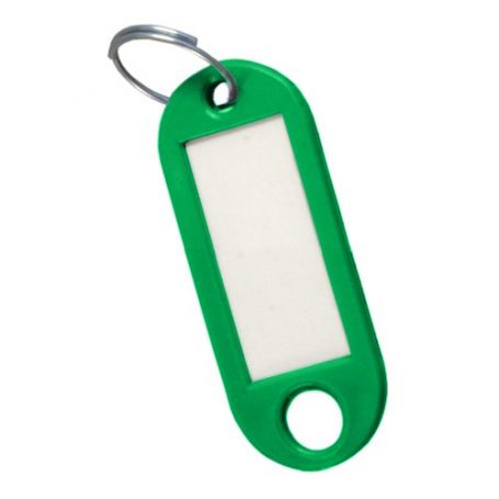 Porte-étiquette verte de clé (sac 50 unités) cufesan