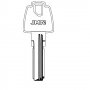 laiton de sécurité Key tet62 mod (sac de 10 pièces) JMA
