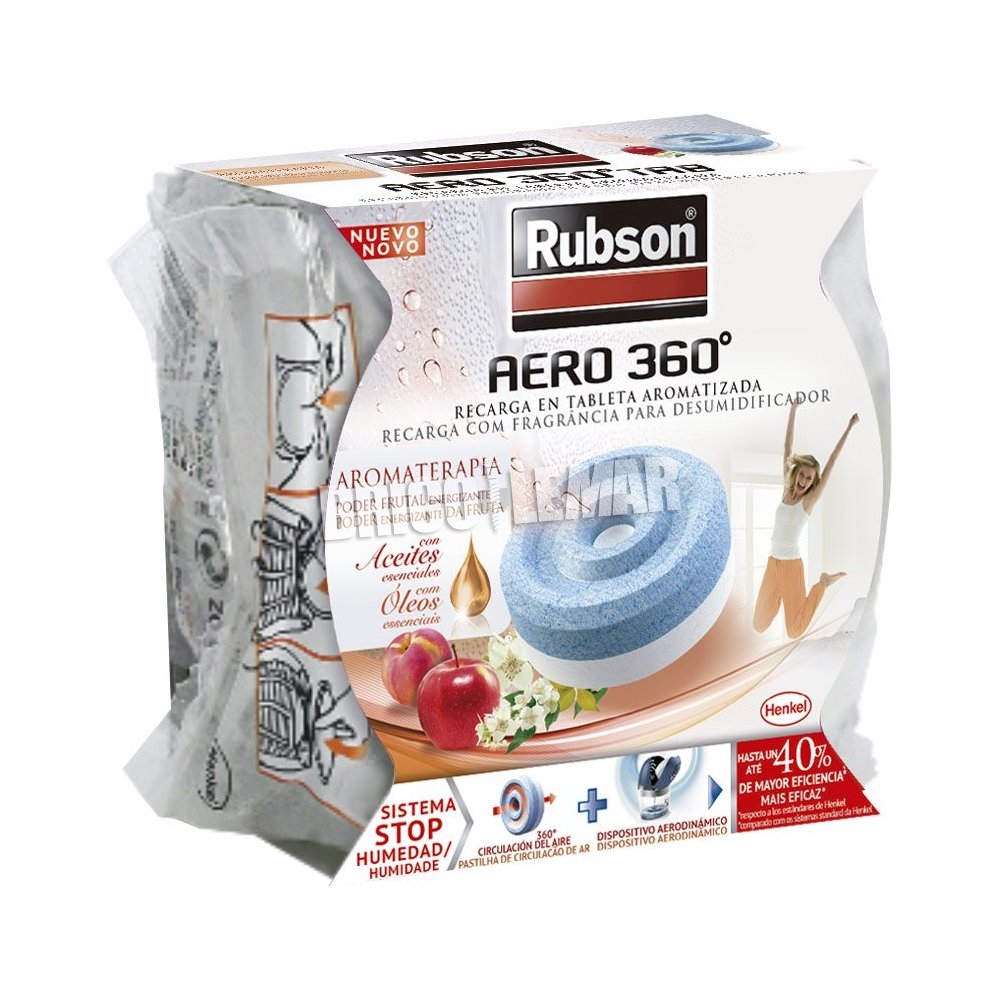 ▷ Acheter Rubson recharge déshumidificateur 360 Aero fruits 450g Henk