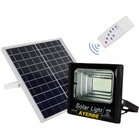 60W 100 LED Projecteur solaire avec télécommande