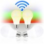 Pack de 4 norme WiFi intelligent lampes LED E27 8W 3000K-6500K RVB GSC Evolution