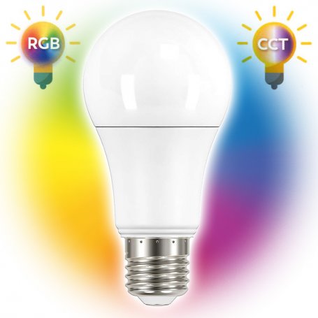 CCT ampoule réglable intelligente sans fil et RGB norme 12W 1060lm E27 Garza Smarthome