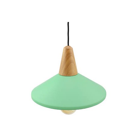 Plaque verte lampe suspendue E27 Bois-CGC Evolution