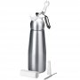 crème Set siphon Silver-ALU 10 charges + 0,50 Lt. pour crème siphons Ibili